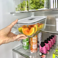 Pote de Vidro Hermético Tampa Branca Fresh Lock 1,2L