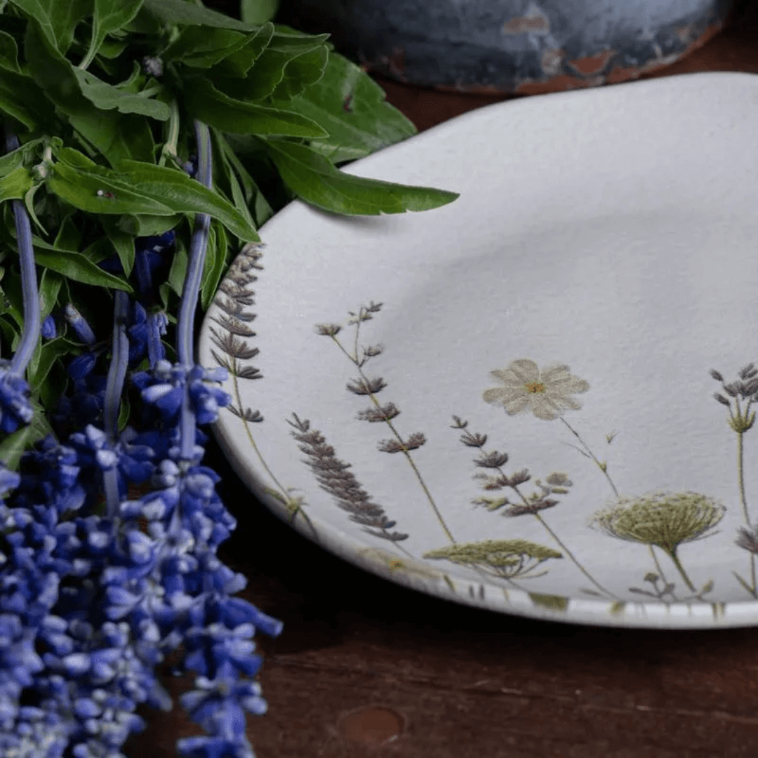 Prato de Sobremesa Orgânico Lavanda 19,5cm