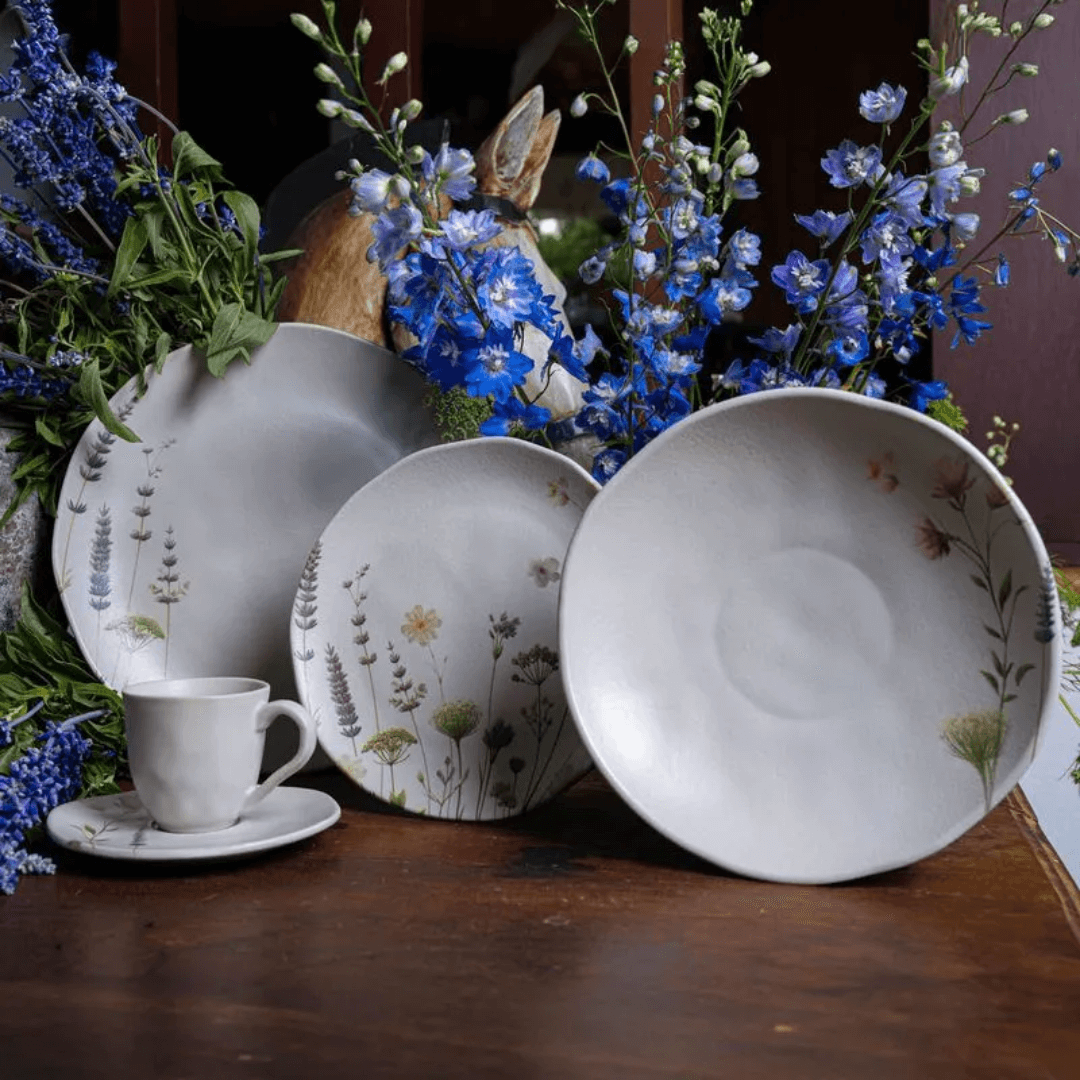 Prato de Sobremesa Orgânico Lavanda 19,5cm