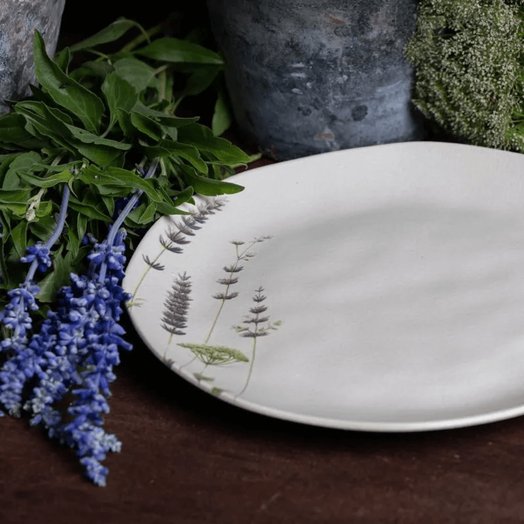 Prato Raso Orgânico Lavanda 26,5cm