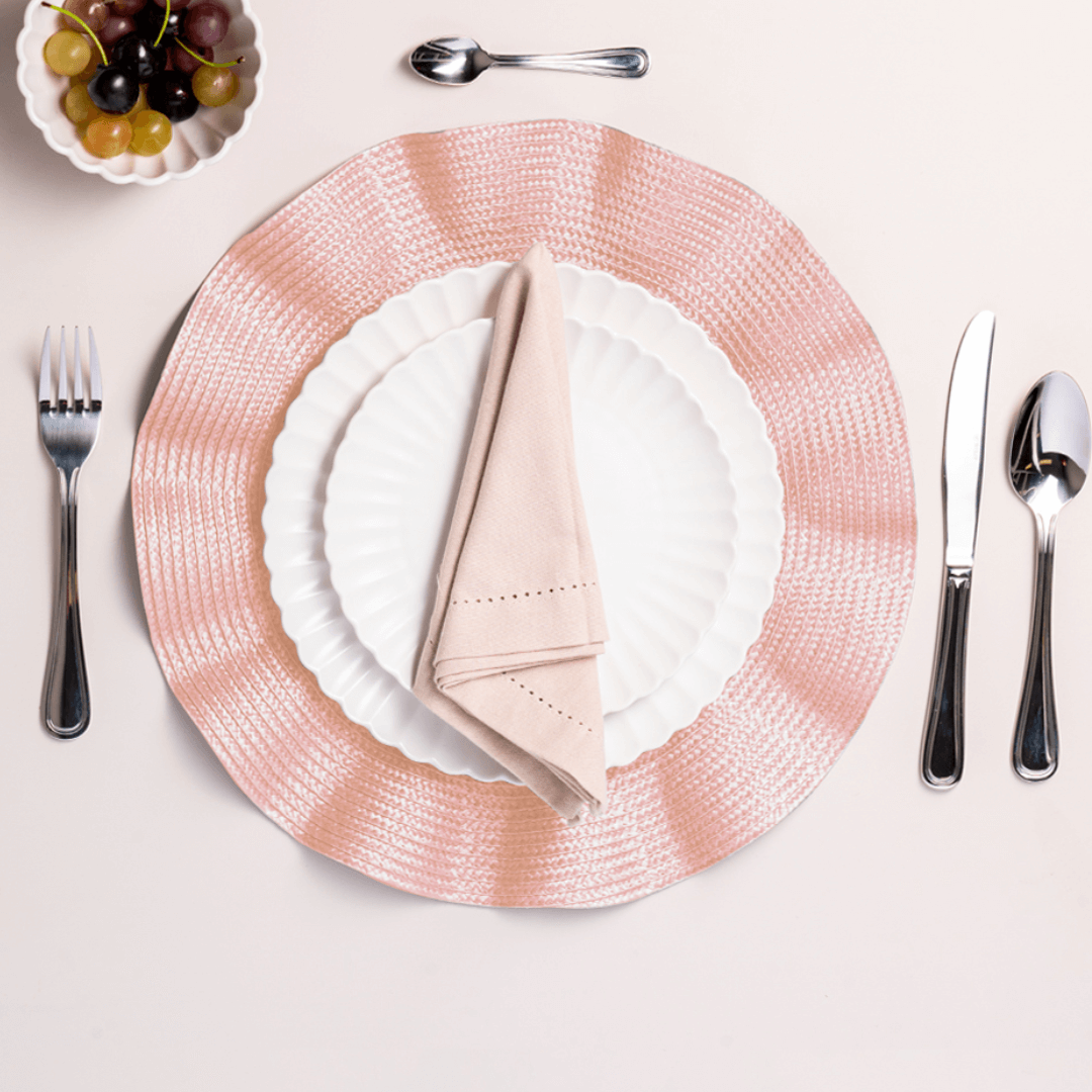 Prato de Sobremesa em Porcelana Petala Branco 20cm