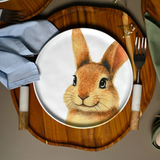 Prato de Coelho Marrom Pascoa