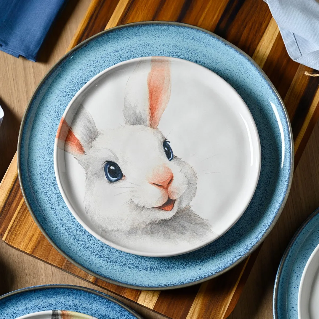 Prato de Coelho branco Pascoa