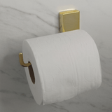Suporte Porta Papel Higiênico de Parede Fixação Parafuso Dourado