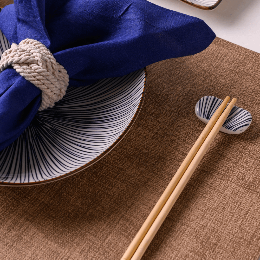 Jogo de Descanso para Hashi em Porcelana Koji 5cm 4 Peças