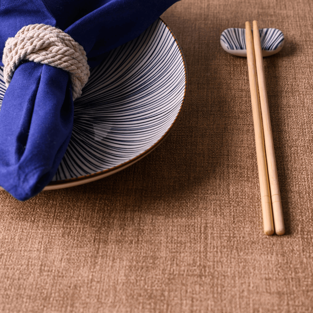 Jogo de Descanso para Hashi em Porcelana Koji 5cm 4 Peças