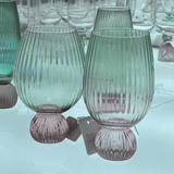 Taça Copo Colors Elegante Verde e Rosa 390ml