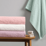 Toalha de Rosto Monique em Algodão Rosa 70cm x 48cm Macio Karsten