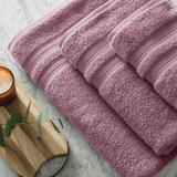 Toalha de Rosto Unika em Algodão Rosa 80cm x 48cm Macio Karsten