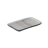 Travessa Retangular Pequena Juta Dust 18cm