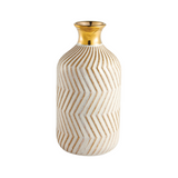 Vaso Decorativo em Cerãmica Dourado 18cm