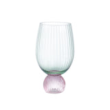 Taça Copo Colors Elegante Verde e Rosa 390ml
