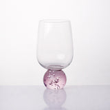 Taça Copo Elegante Transparente e Rosa 540ml