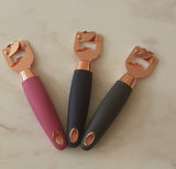 Abridor De Latas Rose Gold Cabo de Silicone Chumbo - 17 cm - Ela Decora