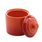 Açucareiro de Cerâmica Retrô Laranja 10cm - Ela Decora