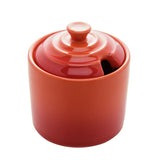 Açucareiro de Cerâmica Retrô Laranja 10cm - Ela Decora