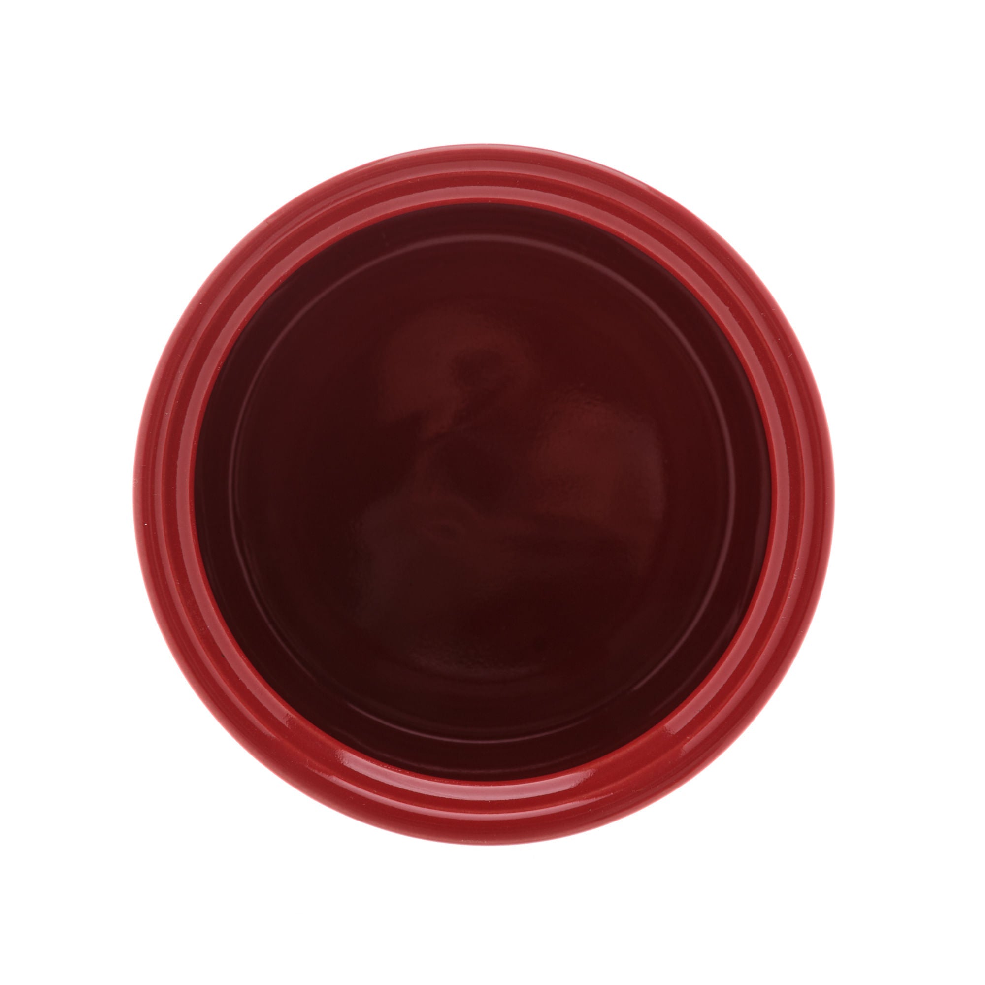 Açucareiro de Cerâmica Retrô Vermelho 10cm - Ela Decora