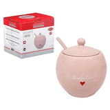 Açucareiro de Porcelana L'amour Rosa 350ml - Ela Decora