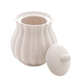 Açucareiro de Porcelana Petala Branco - Ela Decora