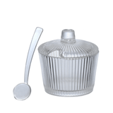 Açucareiro de Vidro com Colher Graffiato 200ml - Ela Decora