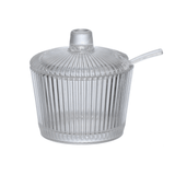 Açucareiro de Vidro com Colher Graffiato 200ml - Ela Decora