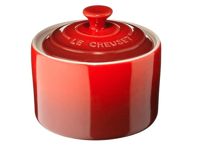 Açucareiro em Cerâmica Vermelho Le Creuset - Ela Decora