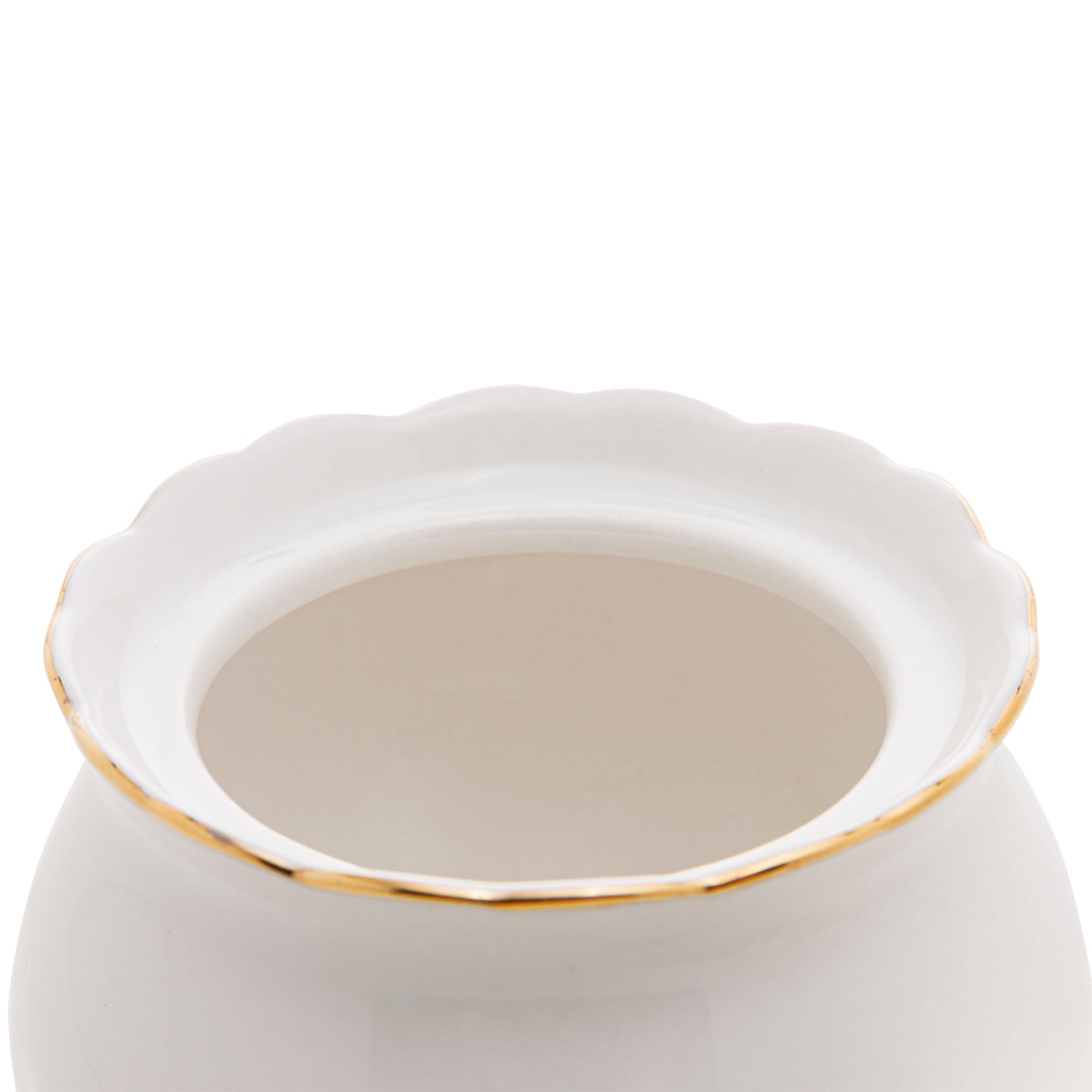 Açucareiro em Porcelana Birds Branco 300ml - Ela Decora
