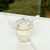Açucareiro Imperatriz em Cristal Fio de Ouro 11cm - Ela Decora