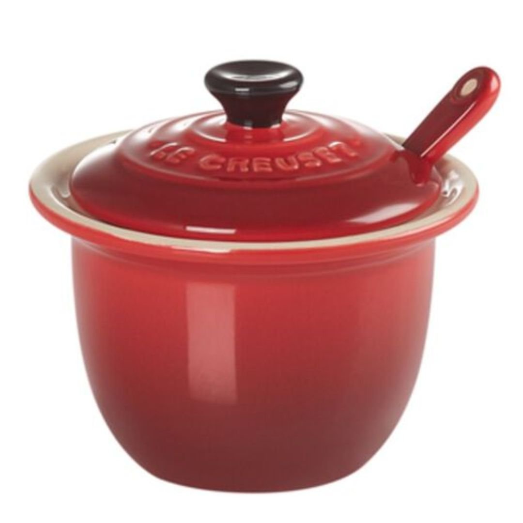 Açucareiro Pote de Condimentos Indiano Vermelho 180ml Le Creuset - Ela Decora