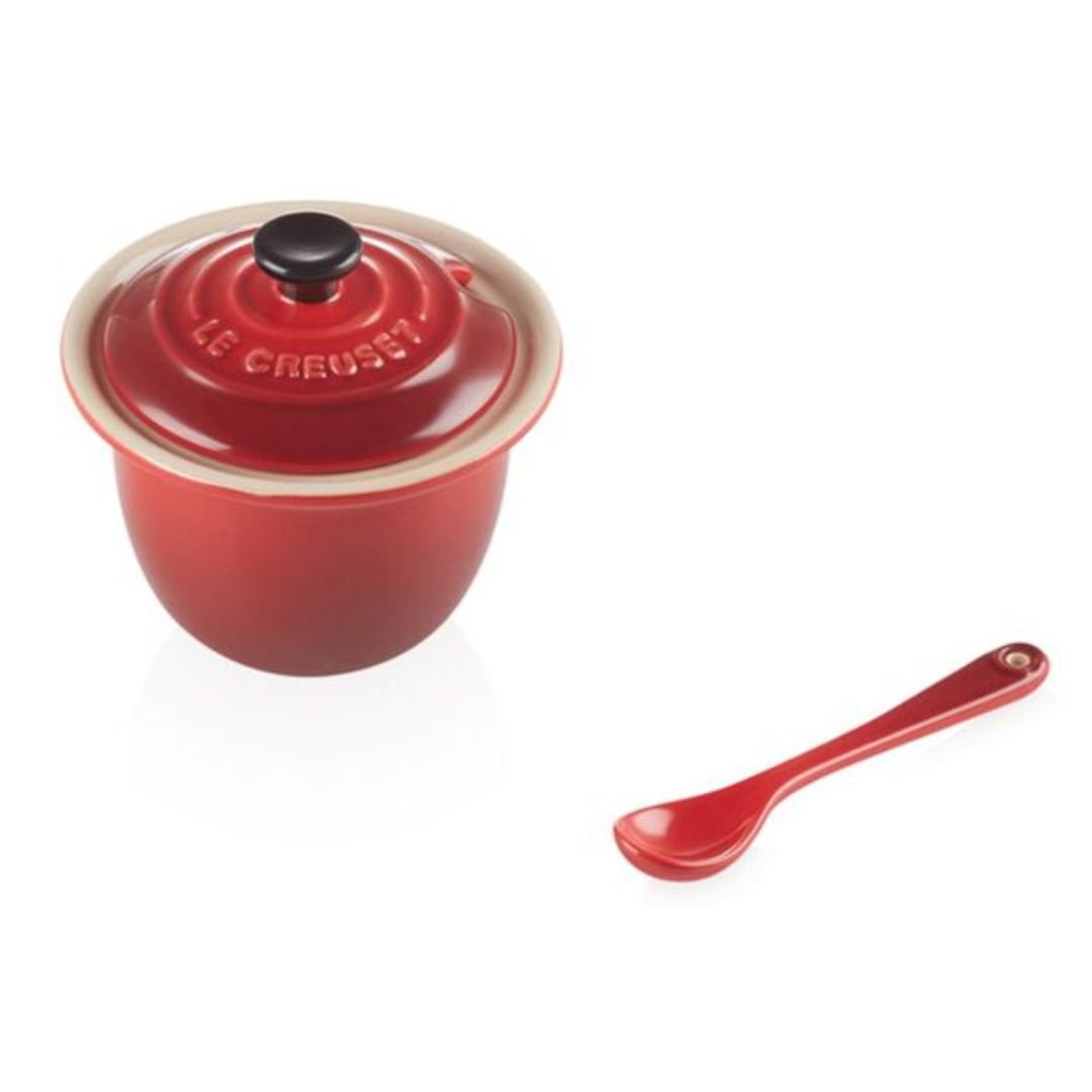 Açucareiro Pote de Condimentos Indiano Vermelho 180ml Le Creuset - Ela Decora