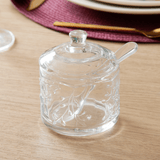 Açucareiro com Colher de Cristal New Butterfly 10,5cm