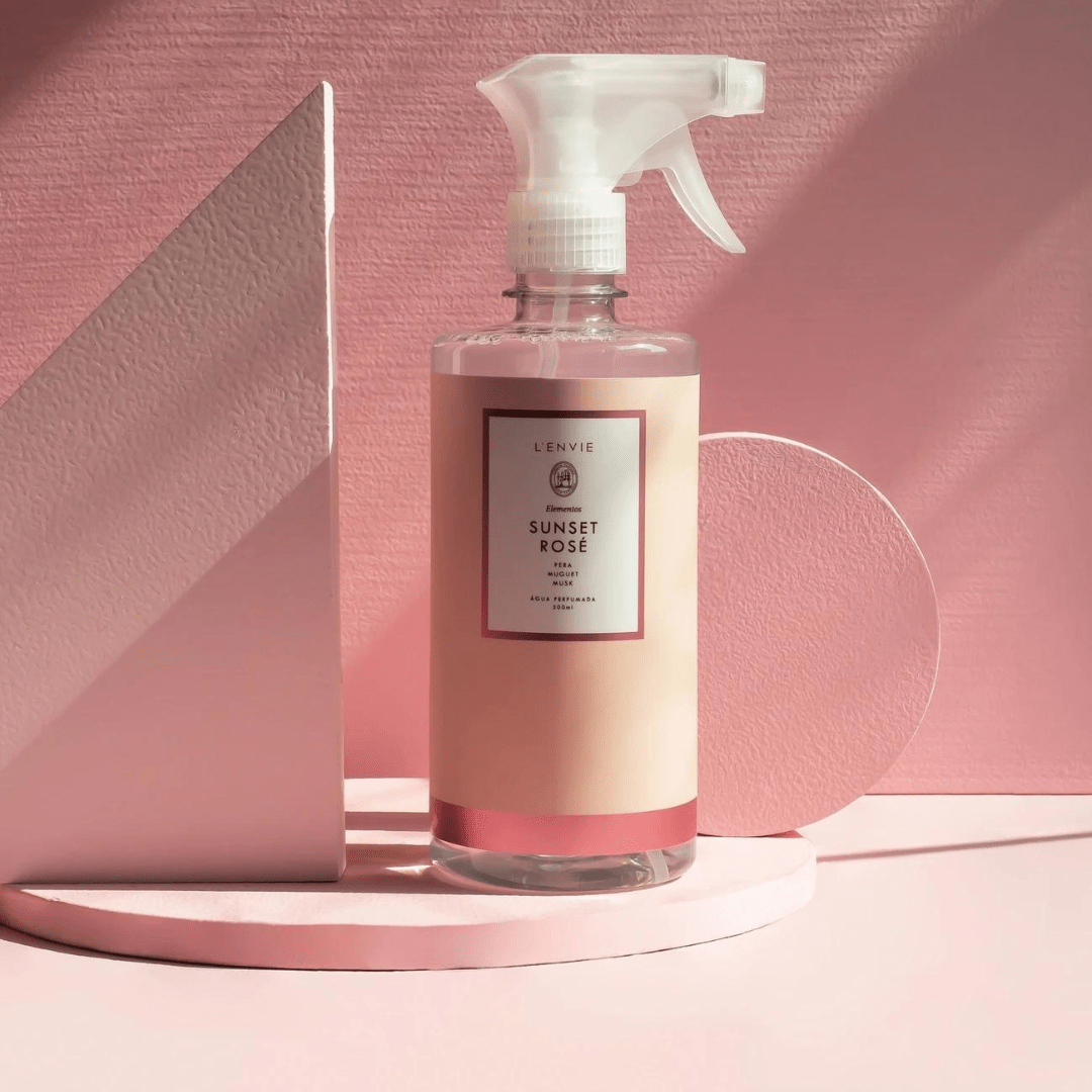 Água Perfumada Sunset Rose Elementos 500ml L'envie - Ela Decora