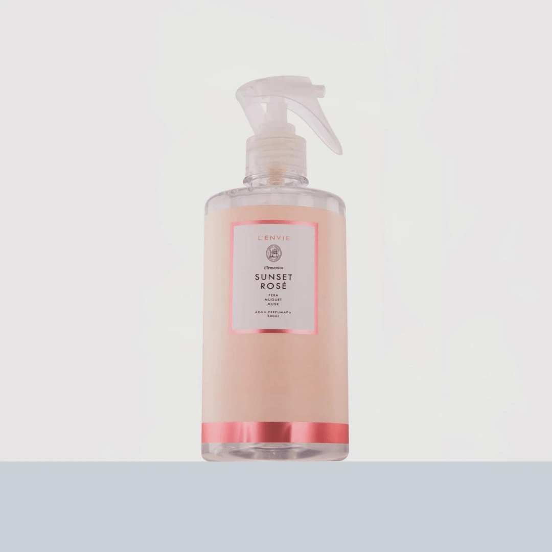 Água Perfumada Sunset Rose Elementos 500ml L'envie - Ela Decora