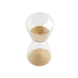 Ampulheta em Vidro 20 x 8 cm Amarelo Mostarda - Ela Decora