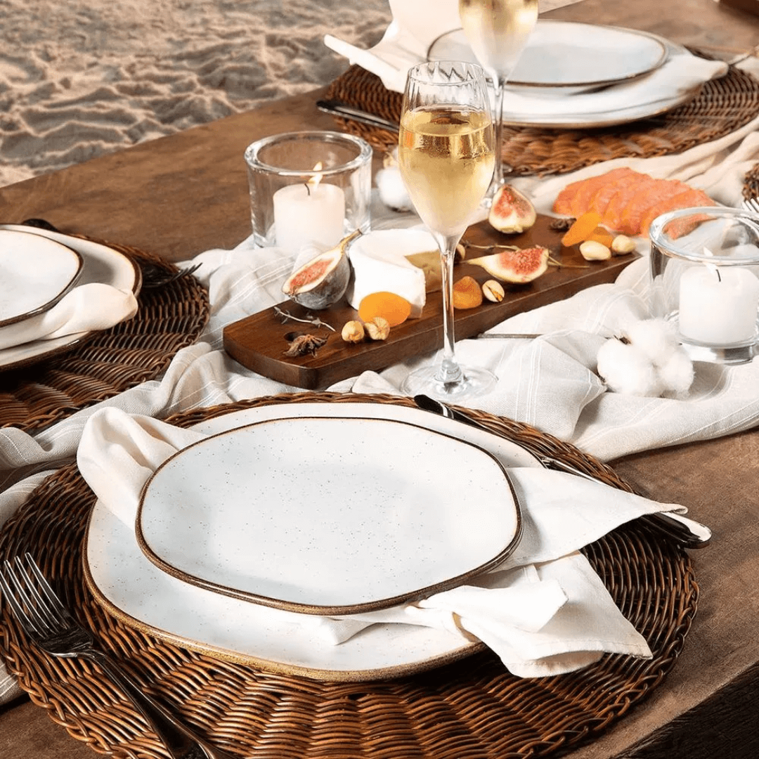 Aparelho de Jantar e Chá Maresia 30 Peças - Ela Decora