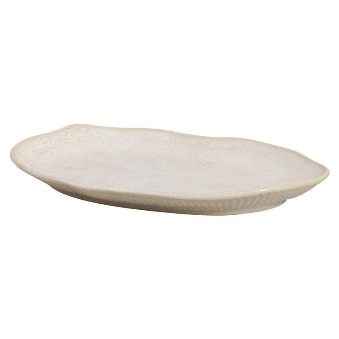 Travessa Oval Bio Latte Off White 30cm