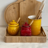 Bandeja Decorativa em Madeira 33cm - Ela Decora
