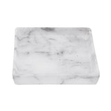 Bandeja Decorativa Quadrada Mármore Em Cerâmica - 20,5 cm - Ela Decora