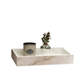 Bandeja Decorativa Retangular de Madeira Siena 35cm - Ela Decora
