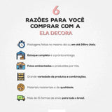 Bandeja em Cerâmica Preta com Borda Dourada 26,5cm - Ela Decora