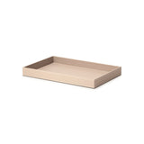 Bandeja em MDF com Revestimento em PU Bege 38cm - Ela Decora