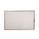 Bandeja em Metal com Espelho Singapura Cromado 21cm - Ela Decora