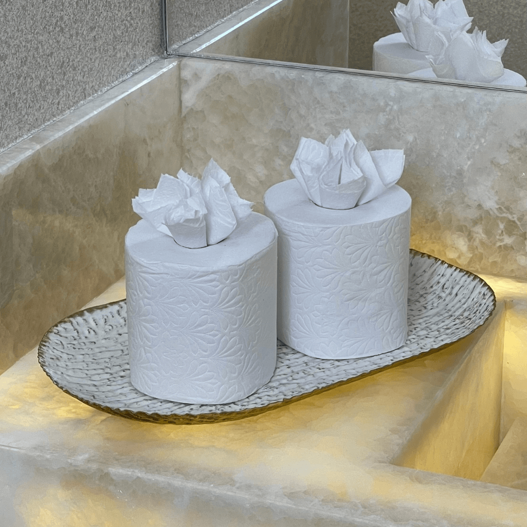Bandeja em Metal Oval Off White 35cm M - Ela Decora