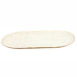 Bandeja em Metal Oval Off White 43cm G - Ela Decora