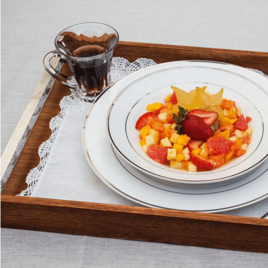 Bandeja Madeira Naturals - 45 cm - Ela Decora