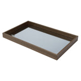 Bandeja Madeira Naturals com Espelho - 46 cm - Ela Decora