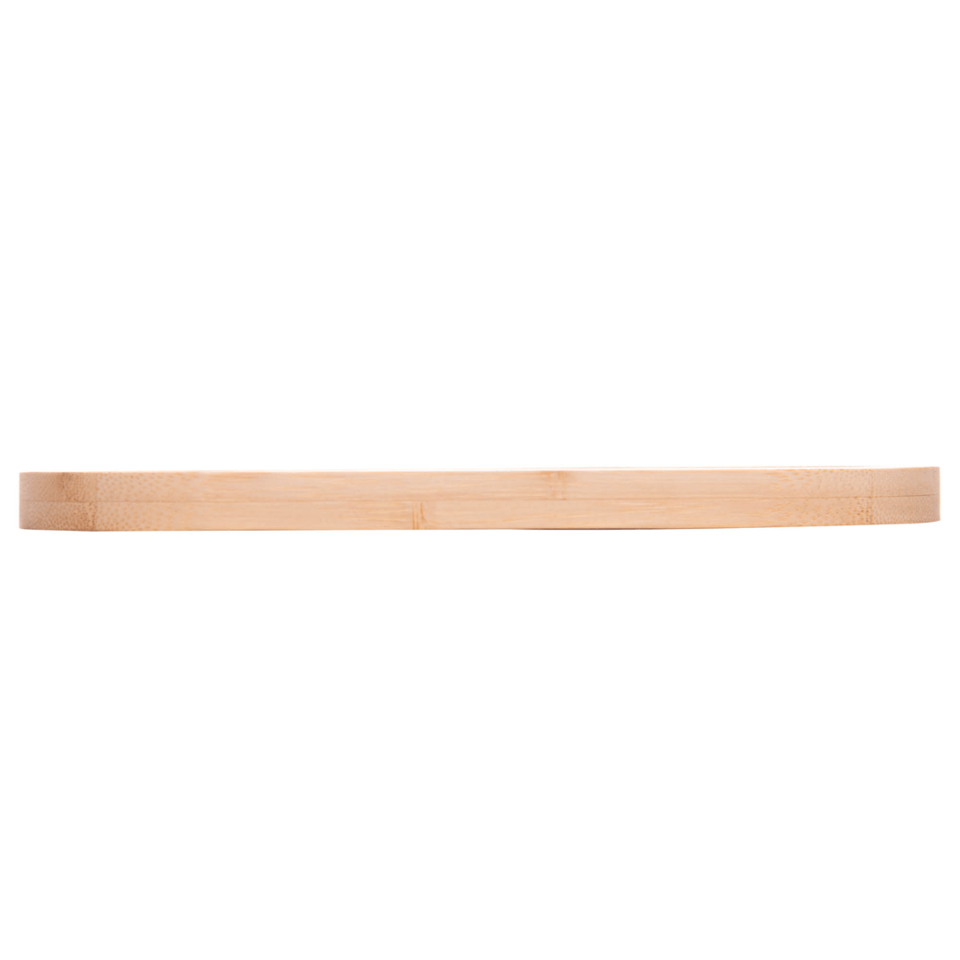 Bandeja Oval de Bambu Nature 28cm - Ela Decora