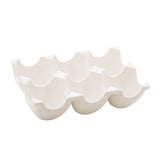 Bandeja para 6 Ovos de Porcelana New Bone Butterfly Flower - Ela Decora