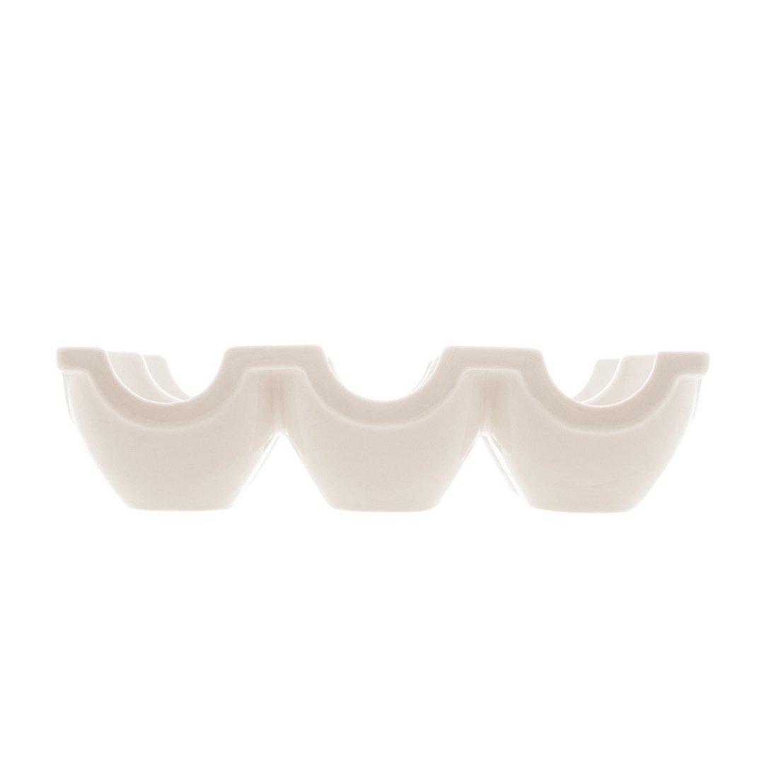 Bandeja para 6 Ovos de Porcelana New Bone Butterfly Flower - Ela Decora