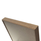 Bandeja Quadrada de Madeira Espelhado Marrom 36cm x 5cm - Ela Decora